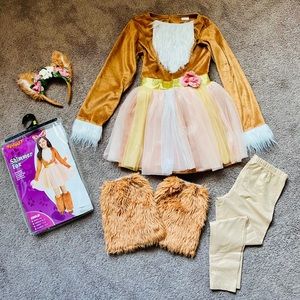 Spirit Halloween Shimmer Fox Costume, Girls Costume, Child size Medium(8/10)